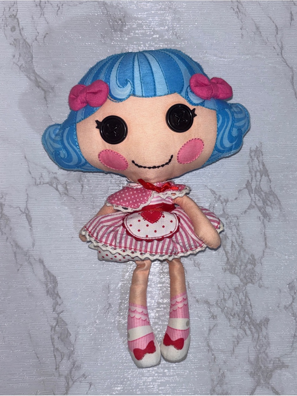 RARE! 10” Vintage Lalaloopsy ROSEY BUMPS N BRUISES NURSE soft plush doll CLEAN!